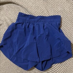 Lululemon blue hotty hot shorts